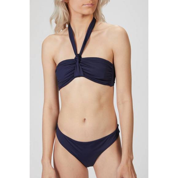 NEW ASCENO naples bikini bottom in navy - Picture 2 of 2